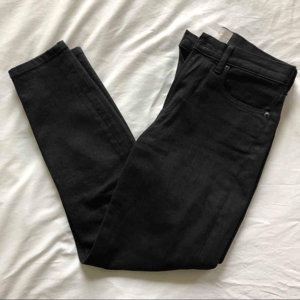 Everlane High Waisted Black Skinny Jeans